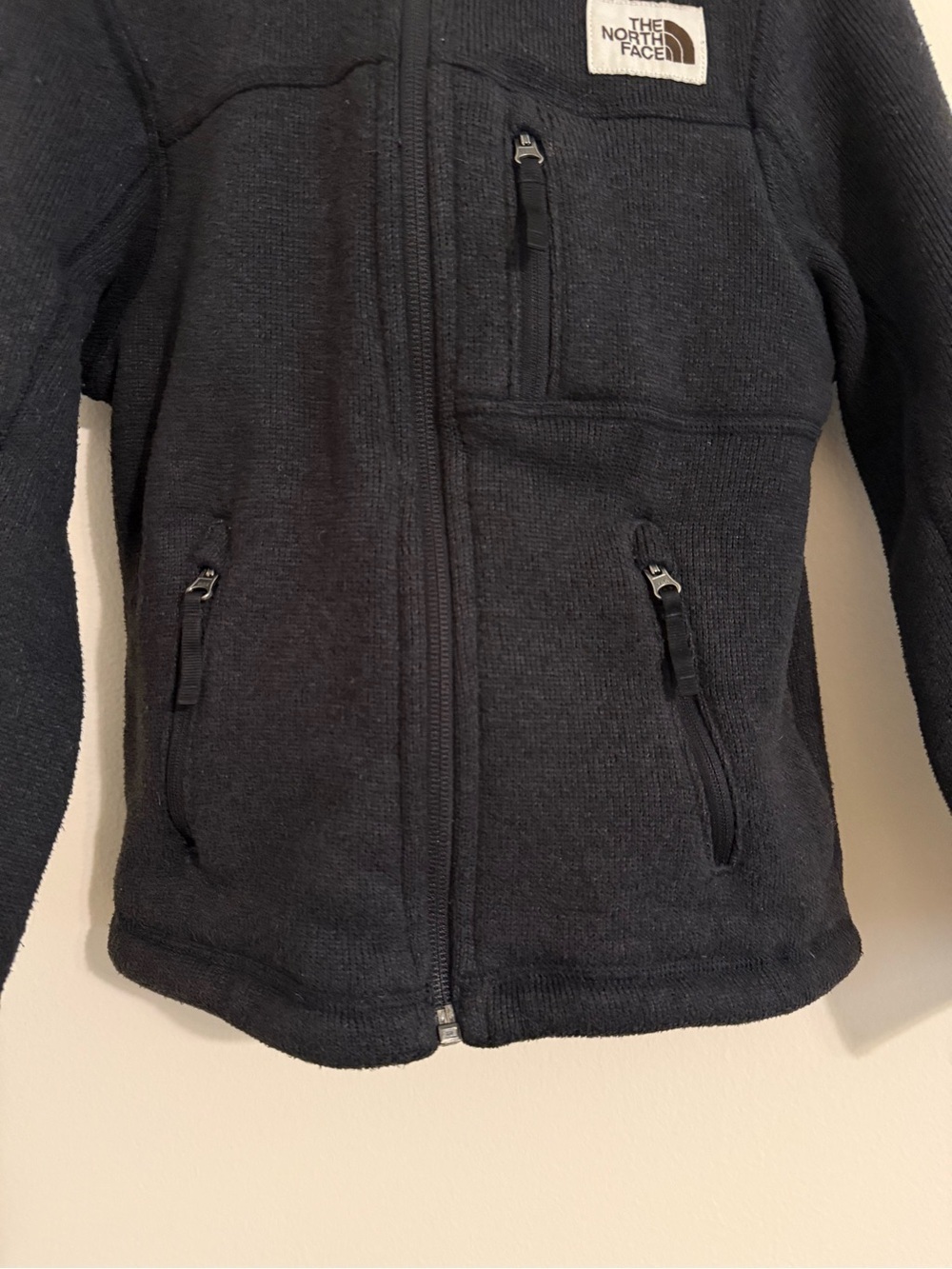 The North Face Black Fleece Zip Hoodie Boy Gordon Lyons Sweaters XXS 5 - Picture 2 of 10